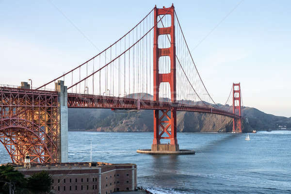 Güzel Cityscape Golden Gate Köprüsü harika görmek San Francisco Stok fotoğraf © bezikus