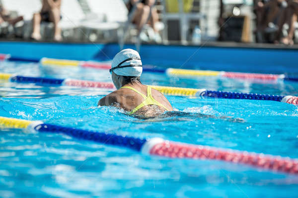 Swimmer in the swim pool Stock photo © bezikus