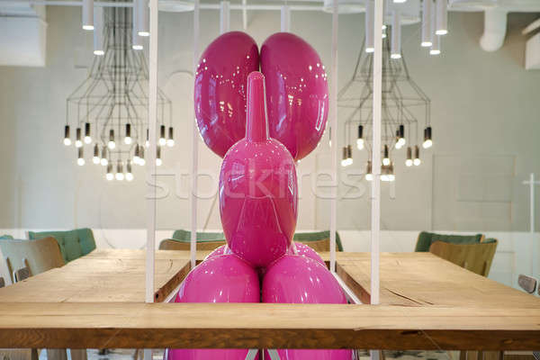 Foto stock: Restaurante · estilo · moderno · alrededor · grande · rosa