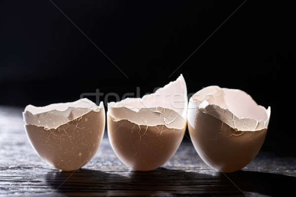 Eggshells into each other Stock photo © bezikus