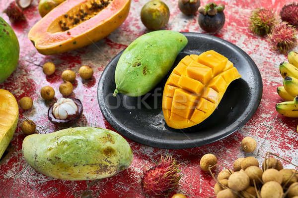 Colorful exotic fruit Stock photo © bezikus
