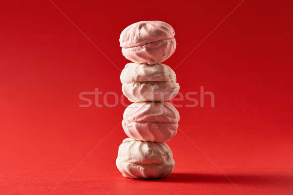 Tower of four russian marshmallows Stock photo © bezikus