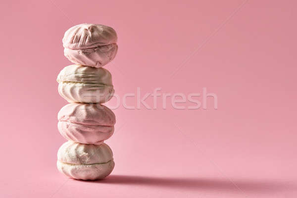 Tower of four russian marshmallows Stock photo © bezikus