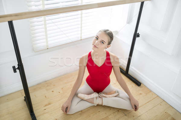 Ballerina posing after training Stock photo © bezikus