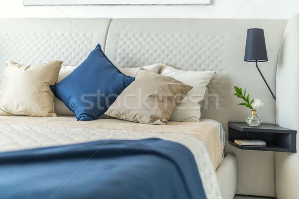 Stylish modern bedroom Stock photo © bezikus