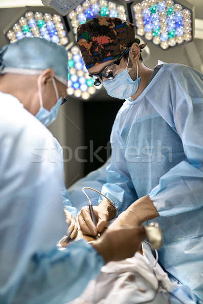腹部的 手術 過程 外科醫生 激光 解剖刀 商業照片 © bezikus