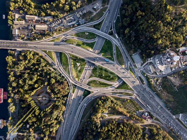 Aerial photo of cityscape Stock photo © bezikus