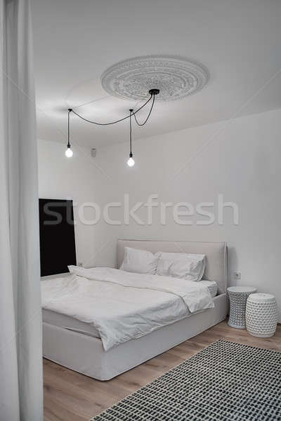 Modern style bedroom Stock photo © bezikus