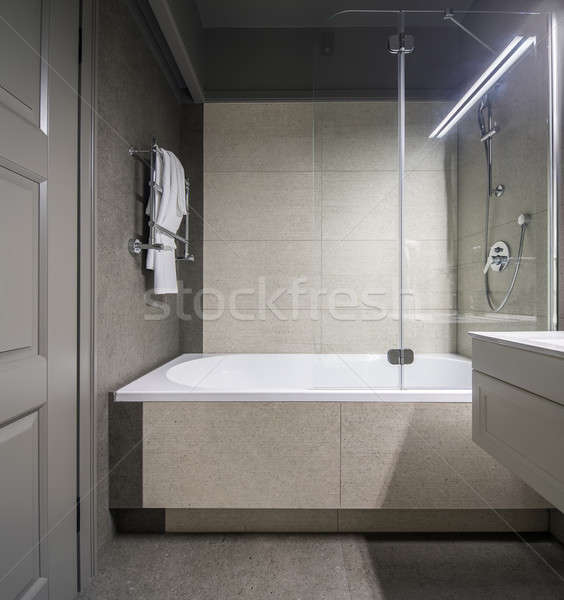 Stylish bathroom in hotel Stock photo © bezikus