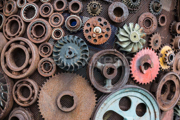 Rusted metal mechanisms Stock photo © bezikus
