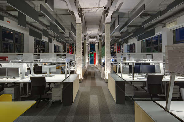 Stile ufficio grigio muri Foto d'archivio © bezikus