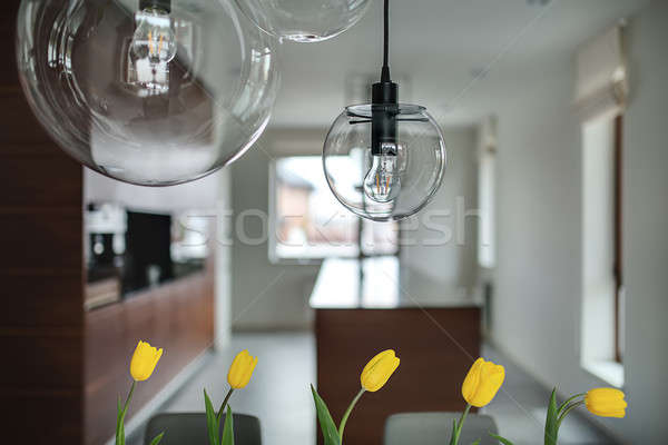 Tulips on the kitchen background Stock photo © bezikus