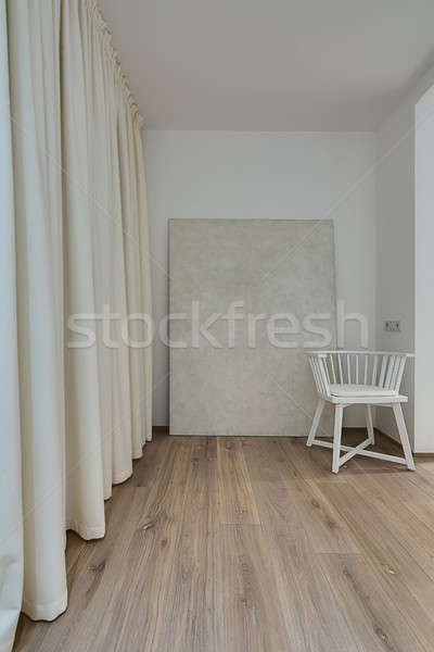 Interieur moderne stijl kamer witte muren vloer Stockfoto © bezikus
