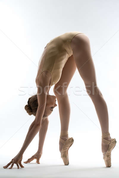 Kırılgan balerin derin ileri Stok fotoğraf © bezikus