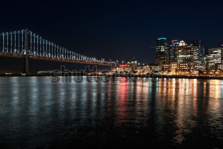 Night cityscape of San Francisco Stock photo © bezikus