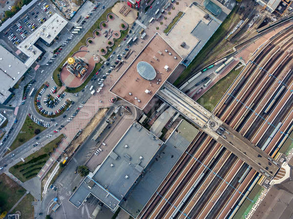 Aerial photo of cityscape Stock photo © bezikus