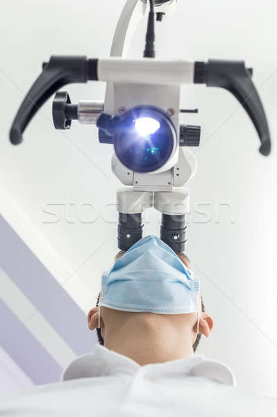 Using a dental microscope Stock photo © bezikus