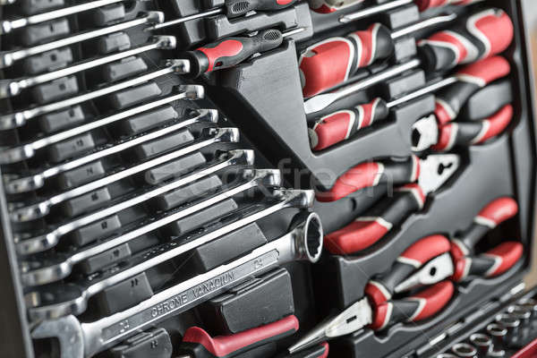 Toolbox with black-red instruments  Stock photo © bezikus