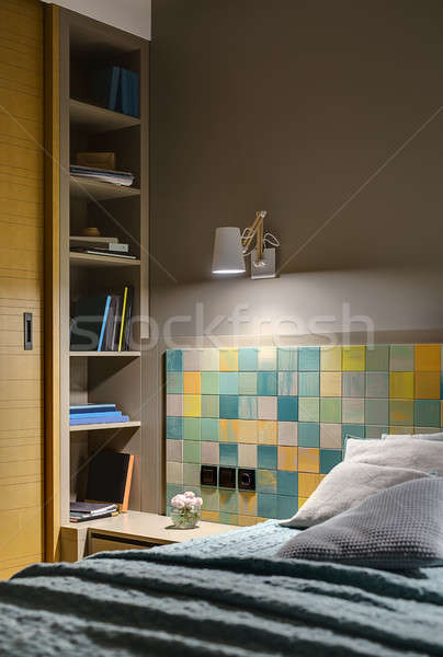 Modern style bedroom Stock photo © bezikus