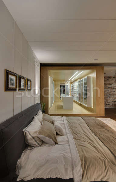 Interior in loft style Stock photo © bezikus