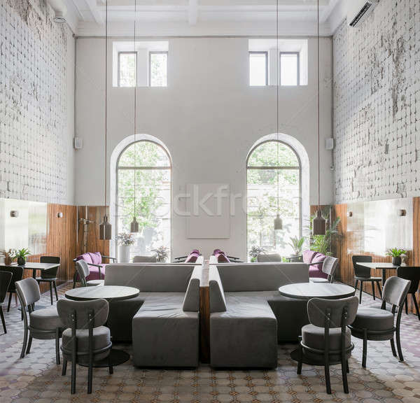 Restaurant in loft style Stock photo © bezikus