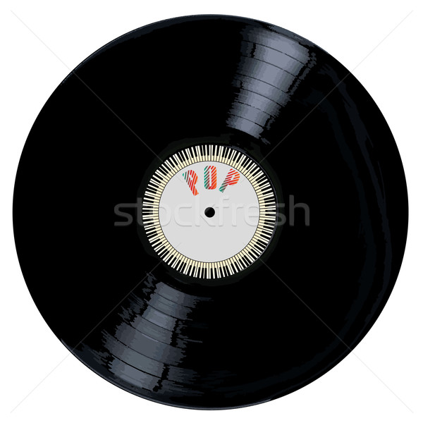 Pop record typique lp vinyle légende Photo stock © Bigalbaloo