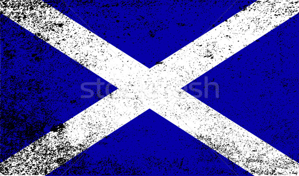 Scotish Flag Grunge Stock photo © Bigalbaloo