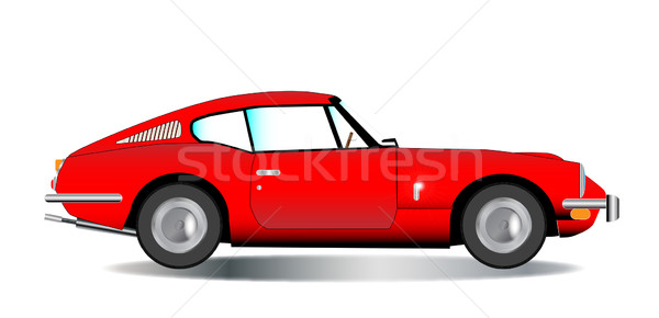 Old Hard Top Sports Car Stock photo © Bigalbaloo