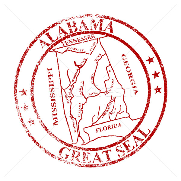 Alabama State Seal Stamp Stock photo © Bigalbaloo