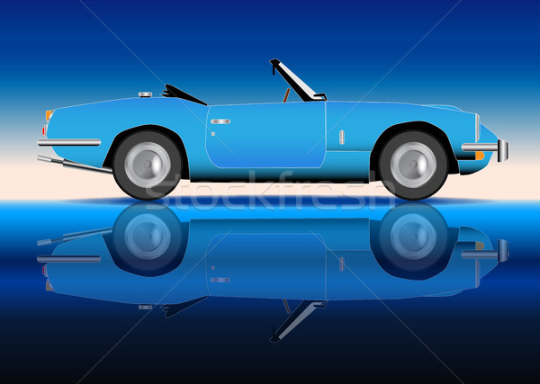 Old Style Sports Car Stock photo © Bigalbaloo