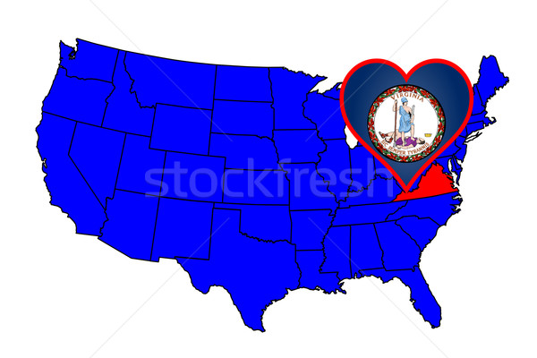 Carolina do Norte ícone conjunto mapa Estados Unidos Foto stock © Bigalbaloo