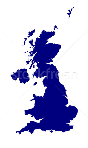 U.K. and Northern Ireland Silhouette Stock photo © Bigalbaloo