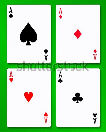 Spades Suit Of Cards Stock photo © Bigalbaloo