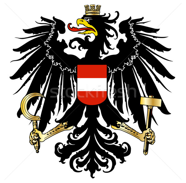 Austrian  Coat of Arms Stock photo © Bigalbaloo