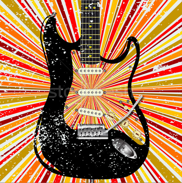 Grunge Guitar Stock photo © Bigalbaloo