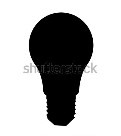 Light Bulb Silhouette Stock photo © Bigalbaloo