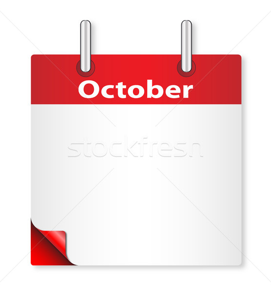 Blank October Date Stock photo © Bigalbaloo