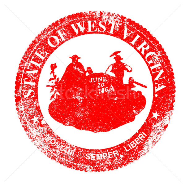 West Virginia Seal Stamp Stock photo © Bigalbaloo