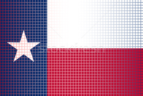 Foto stock: Texas · bandera · EUA · punto · estrellas · blanco