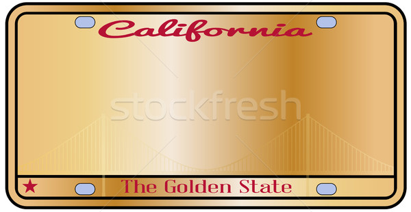California License Plate Stock photo © Bigalbaloo
