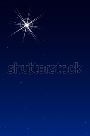 Stockfoto: Star · halo · sterren · vallen · hemel · achtergrond