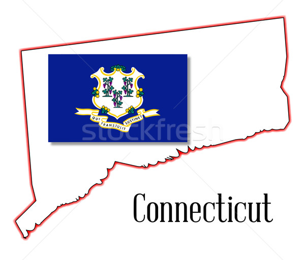 Connecticut State MAp and Seal Stock photo © Bigalbaloo