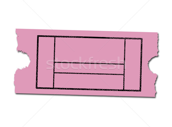 Blank Cinema Ticket Stock photo © Bigalbaloo