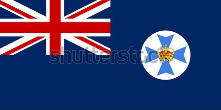 Queensland zászló ausztrál illusztráció senki Stock fotó © Bigalbaloo