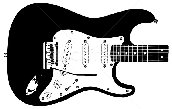 Guitar Drawing Stock photo © Bigalbaloo