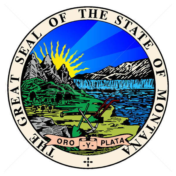 State Seal of Montana Stock photo © Bigalbaloo