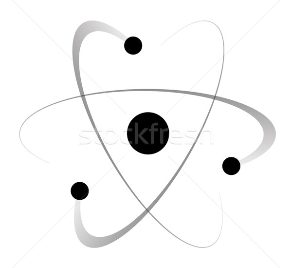 Atomowy masa struktury streszczenie atom trzy Zdjęcia stock © Bigalbaloo