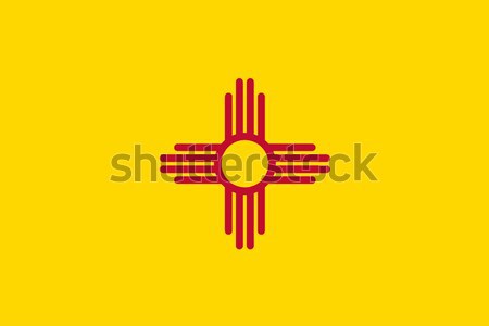 Нью-Мексико флаг рисунок Соединенные Штаты Сток-фото © Bigalbaloo