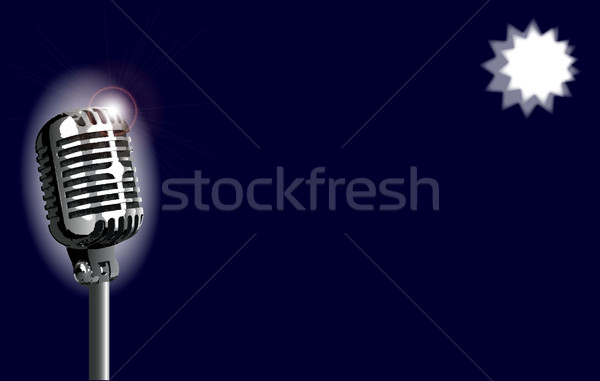Karaoke Stage Night Stock photo © Bigalbaloo