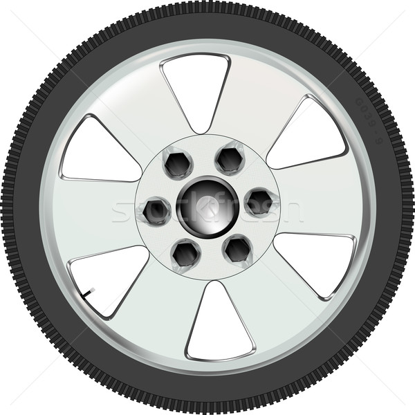 Aluminium Auto Rad charakteristisch Sport Stil Stock foto © Bigalbaloo